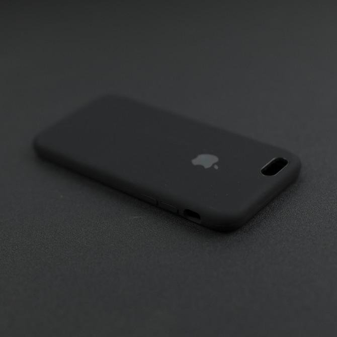 Чехол силиконовый для iPhone 6/6s Чёрный FULL-3