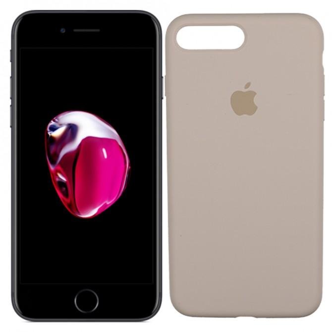 Чехол силиконовый для iPhone 7/8 Plus Бежевый FULL