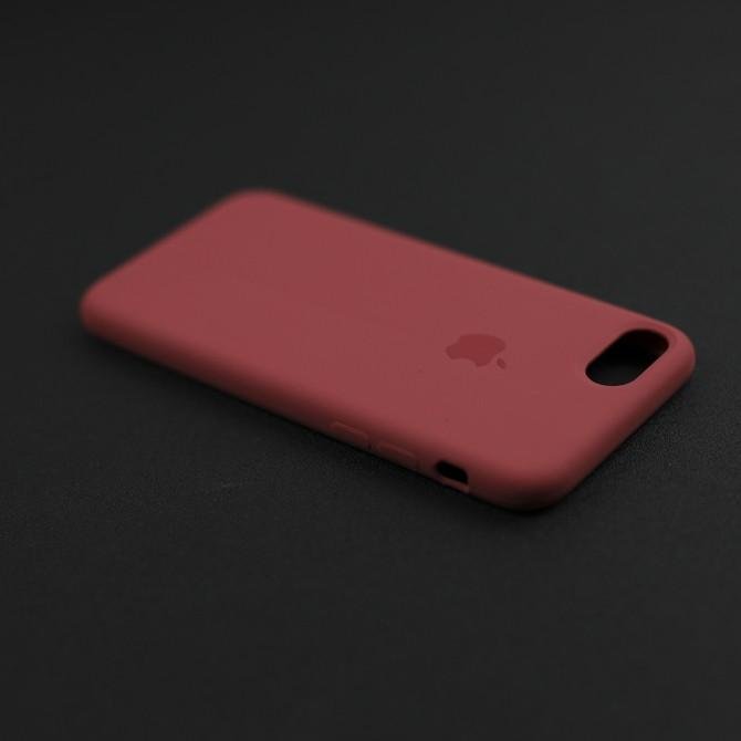 Чехол силиконовый для iPhone 7/8 Вишневый FULL-4