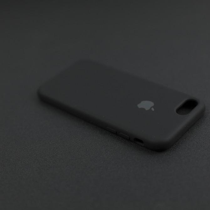 Чехол силиконовый для iPhone 7/8 Чёрный FULL-2