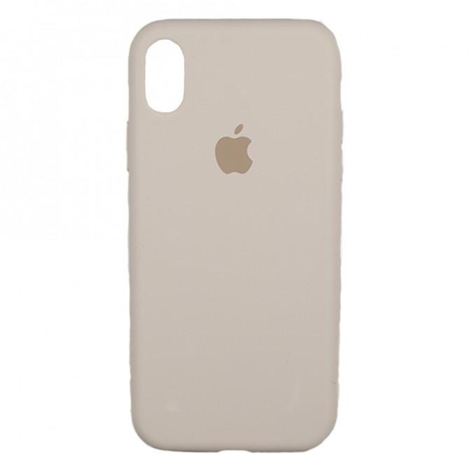 Чехол силиконовый для iPhone Xr Бежевый FULL-1