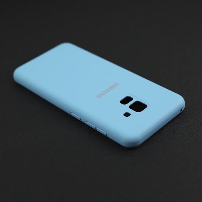 Чехол Soft Case для Samsung A8 2018 (A530) Ярко синий FULL-3