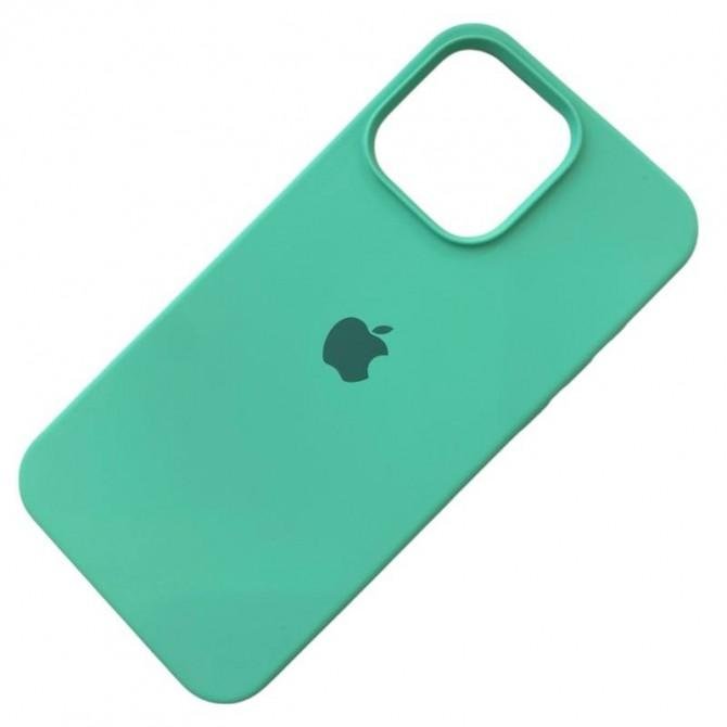 Силиконовый чехол для iPhone 15 Pro Max Spearmint FULL-1