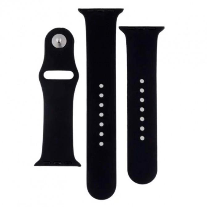 Ремешок для Apple Watch 38/40/41/42mm Sport Band 3 pcs (S/M & M/L) Black-1