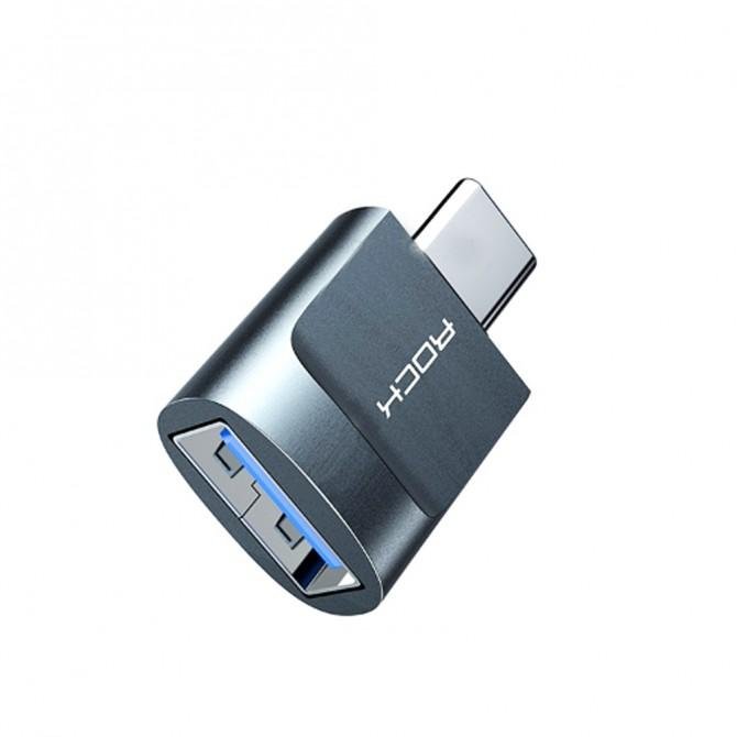Адаптер Rock CA03 USB AF to Type-C 3.0 Adapter (RCB0770)-1
