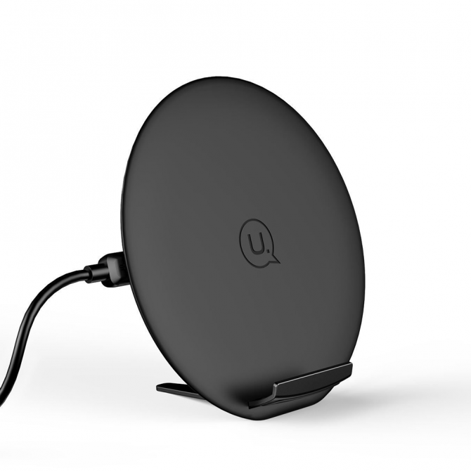 Бездротовий зарядний пристрій USAMS US-CD33 Fast Charging Чорний (CD33V01)-2