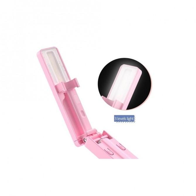 Монопод Usams Selfie Stick US-ZB050 M2 mini Рожевий (ZB5003)-1