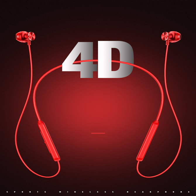 Бездротові навушники USAMS YD-S1 Sport Червоний(BHUYD02)-2