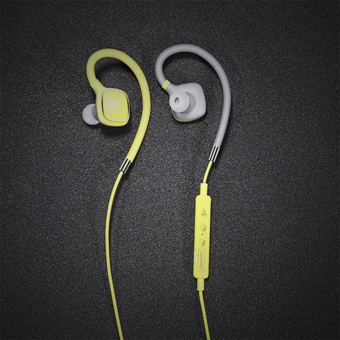 Беспроводные наушники USAMS US-FC001 Sport Зеленый(BHUFC02)-3