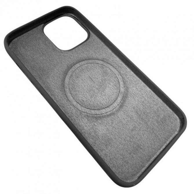 Силиконовый чехол with MagSafe and Animation for iPhone 12 Pro Max Black-5