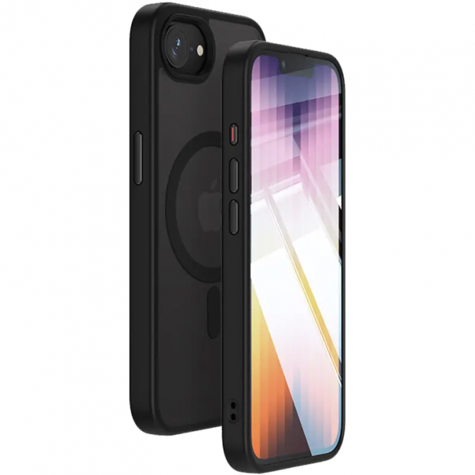 Чохол Ummi Colorful with Magnetic Fit для Apple iPhone 16e / 17e (6.1") Чорний-1