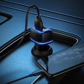 Автомобильное зарядное устройство Borofone BZ14 Lightning 2USB 2.4A Black Автомобильное зарядное устройство Borofone BZ14 Lightning 2USB 2.4A Black