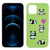 Чехол Funny Animals series для iPhone 12 Green Panda Чехол Funny Animals series для iPhone 12 Green Panda