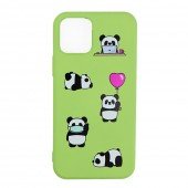 Чехол Funny Animals series для iPhone 12 Green Panda Чехол Funny Animals series для iPhone 12 Green Panda
