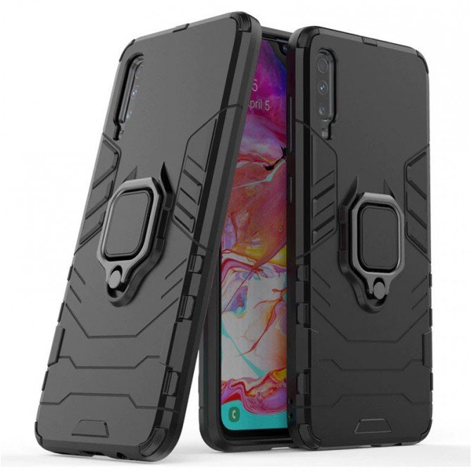 HONOR Hard Defence Series Samsung A705 Galaxy A70 2019 Black (with magnet)