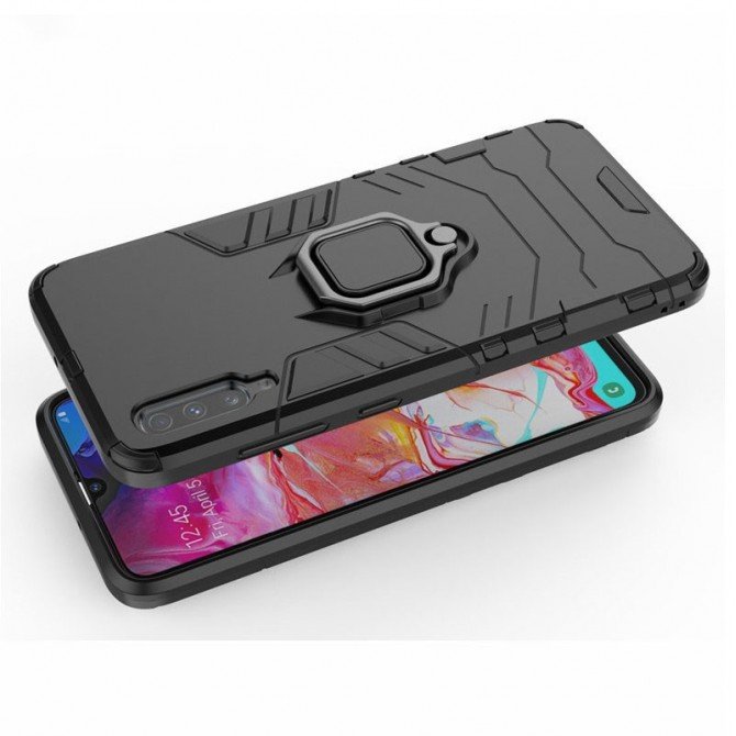 HONOR Hard Defence Series Samsung A705 Galaxy A70 2019 Black (with magnet)-3