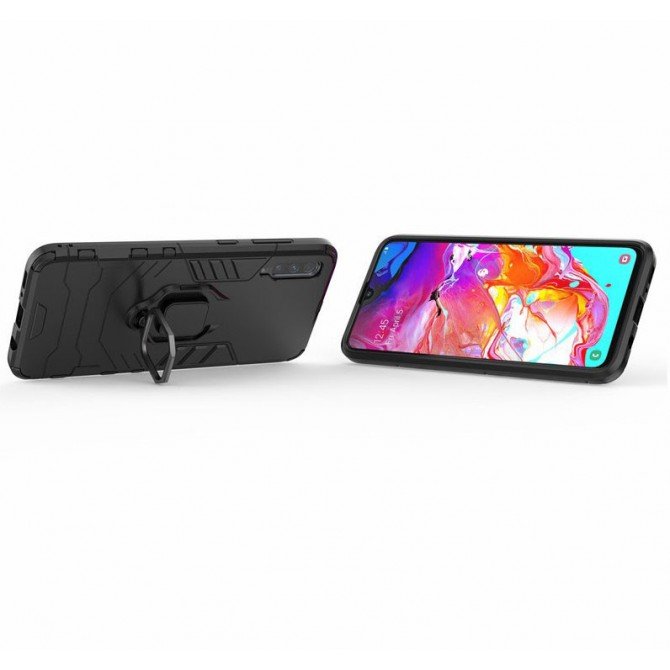 HONOR Hard Defence Series Samsung A705 Galaxy A70 2019 Black (with magnet)-2
