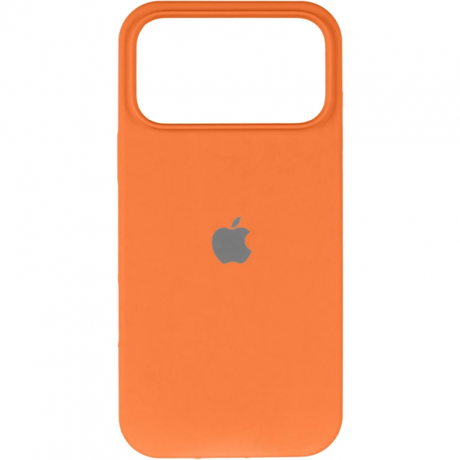 Силиконовый чехол для iPhone 17 Pro Orange FULL-1