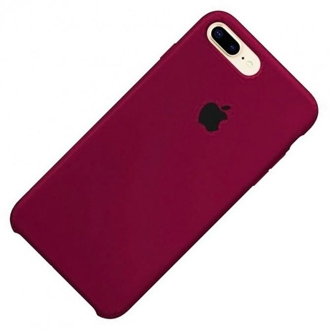 Оригинальный силиконовый чехол для iPhone 7/8 Plus Марсала FULL-1