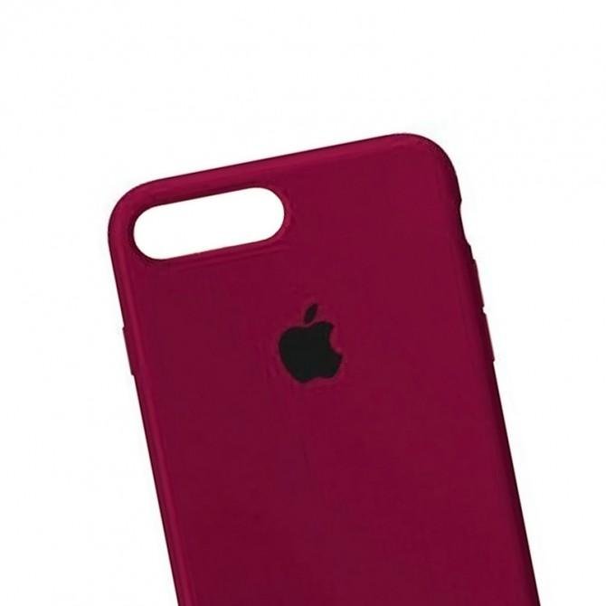 Оригинальный силиконовый чехол для iPhone 7/8 Plus Марсала FULL-3