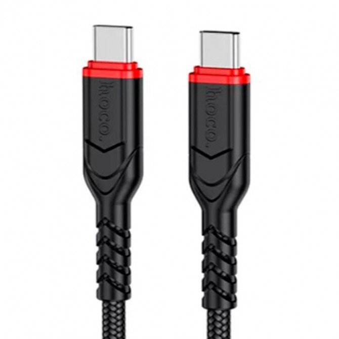 Кабель Hoco X59 Victory PD Type-C to Type-C 60W/3A Black 2m-1