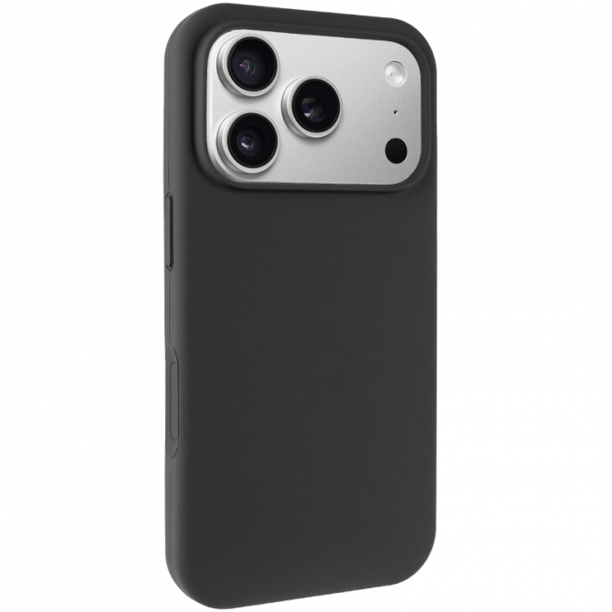 Cиликоновый чехол для iPhone 17 Pro/18 Pro Black FULL (NO LOGO)-1