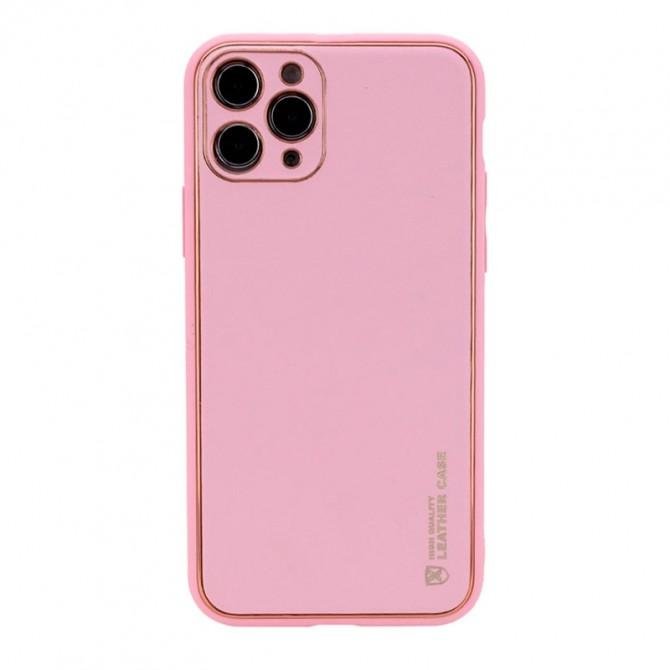 Кожаная накладка Xshield для Apple iPhone 12 Pro Max (6.7") Pink