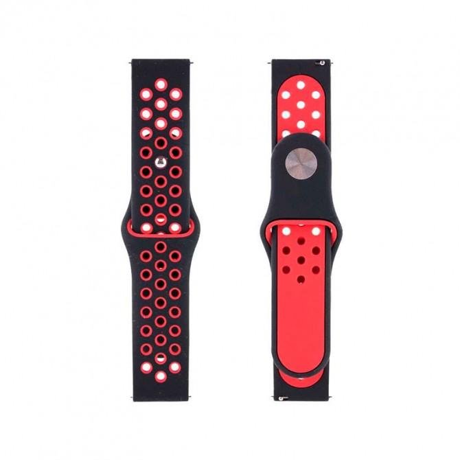 Ремінець універсальний 20mm N Sport для Samsung/Amazfit/Huawei Black/Red