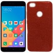 Чехол Silicone 3in1 Блёстки для Xiaomi Redmi 6 Red