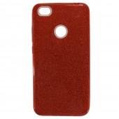 Чехол Silicone 3in1 Блёстки для Xiaomi Redmi 6 Red