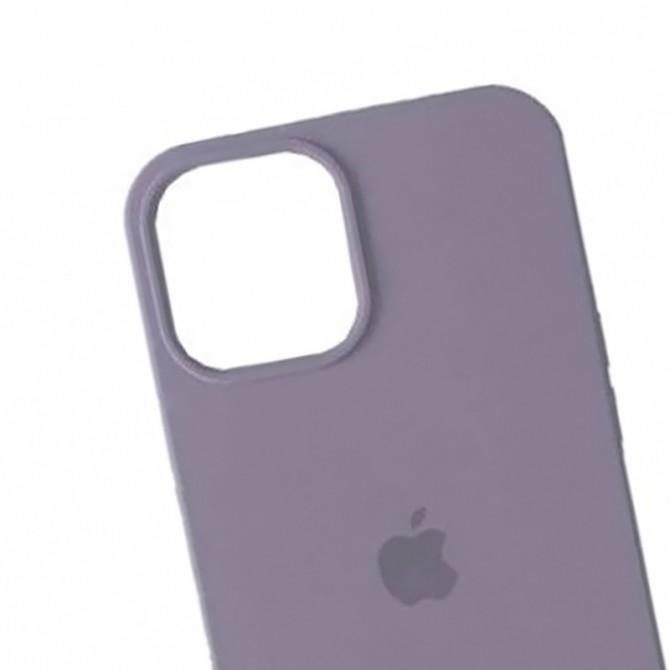 Оригинальный силиконовый чехол для iPhone 14 Plus Lavander grey FULL-2