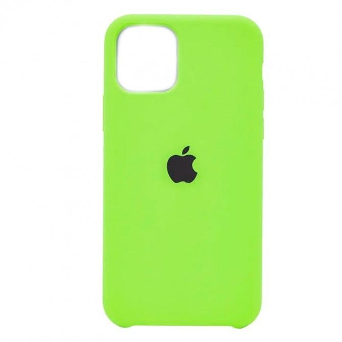 Оригинальный силиконовый чехол для iPhone 12 /12 Pro Ярко Зеленый