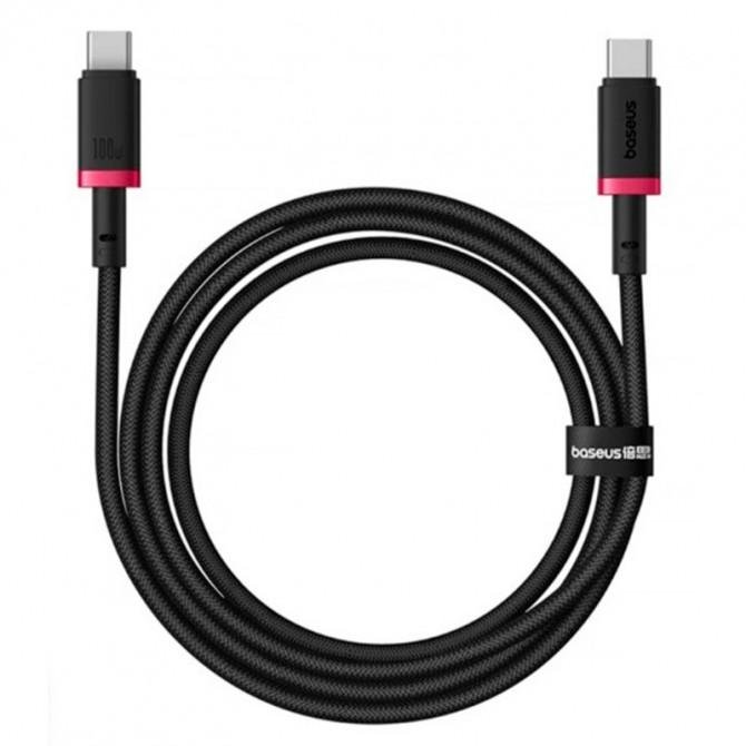 Кабель Baseus Dura Series Type-C to Type-C 100W Black/Red 2m
