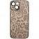 Чохол-накладка шкіряний Leopard Print для iPhone 15 Plus Black
