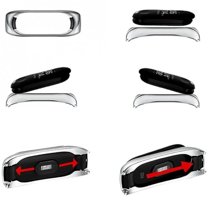 Ремінець для Xiaomi Band 3/4 Heart design Темно Золотий-1