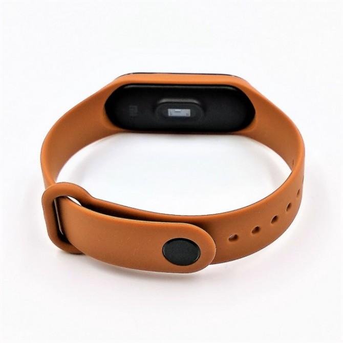 Ремінець для Xiaomi Mi Band 3/4 (Silicone) Коричневий-2