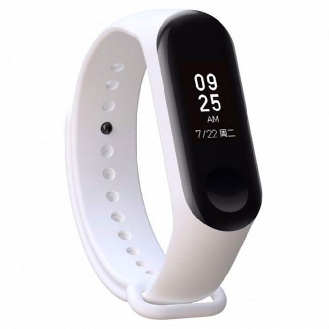 Ремінець для Xiaomi Mi Band 3/4 (Silicone) Бiлий