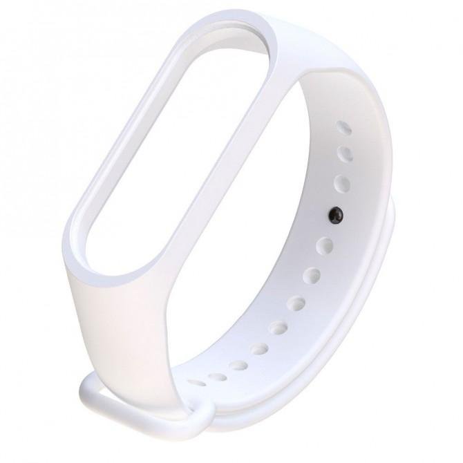 Ремінець для Xiaomi Mi Band 3/4 (Silicone) Бiлий-1