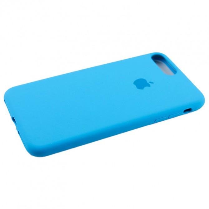 Оригинальний силiконовий Чохол для iPhone 7/8 Блакитний FULL-3