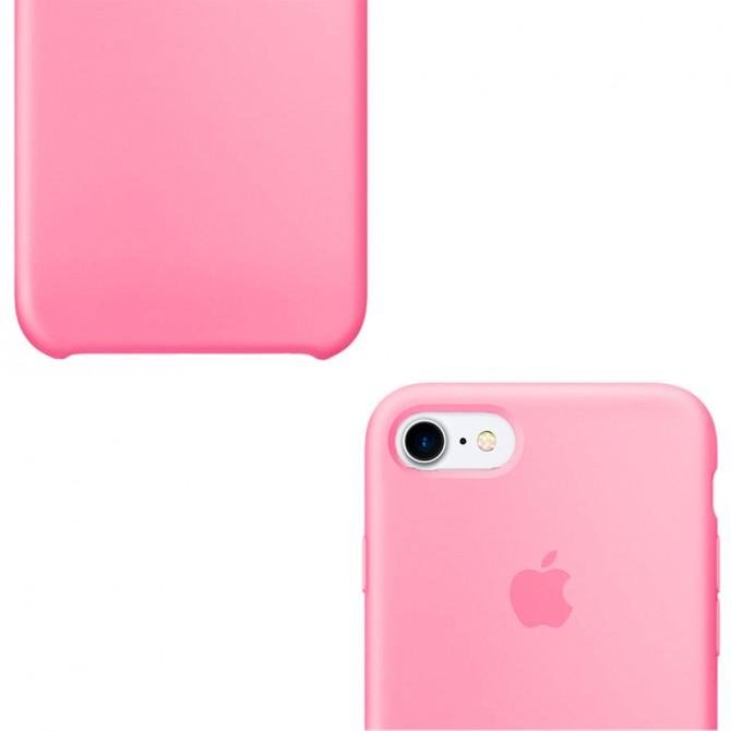 Чехол силиконовый для iPhone 7/8 Ярко розовый FULL-2