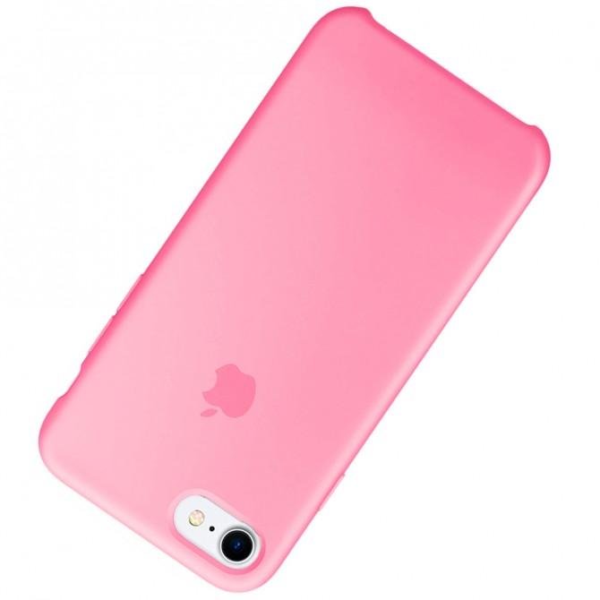 Чехол силиконовый для iPhone 7/8 Ярко розовый FULL-3