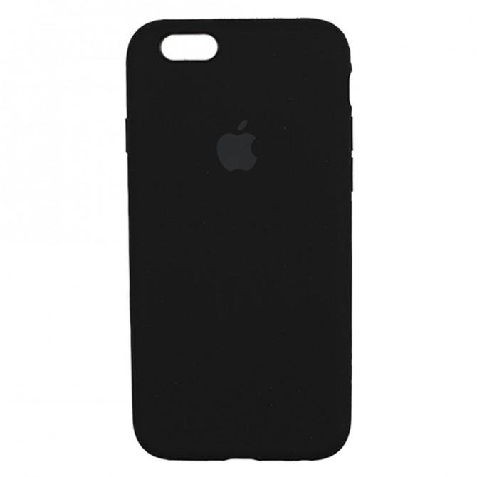 Чехол силиконовый для iPhone 6/6s Plus Чёрный FULL-1