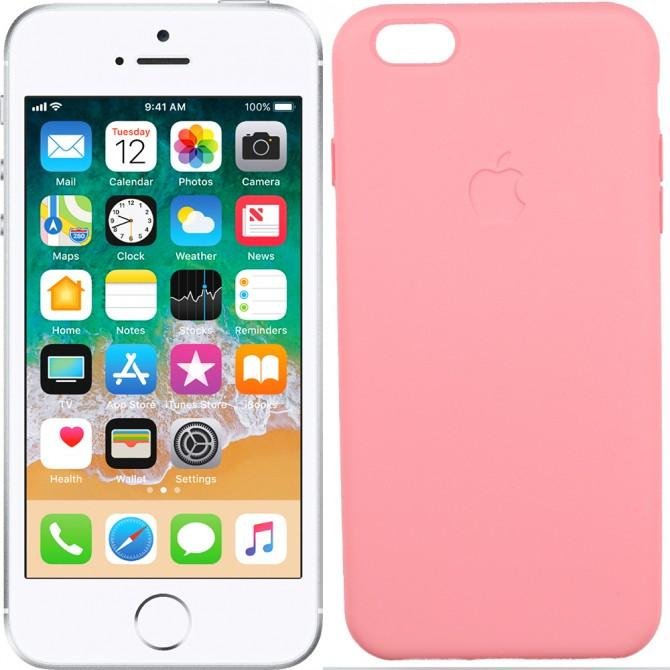Чохол силiконовий для iPhone 6/6s Plus Рожевий FULL