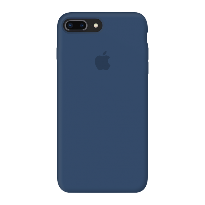 Оригинальний силiконовий Чохол для iPhone 7/8 Plus Синiй FULL