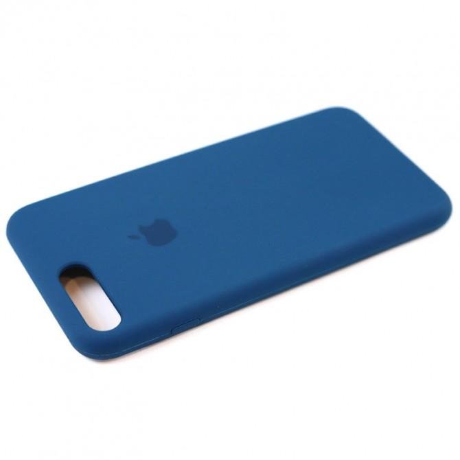 Оригинальний силiконовий Чохол для iPhone 7/8 Plus Синiй FULL-3