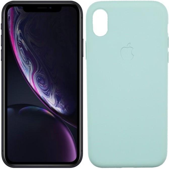 Чехол силиконовый для iPhone X/Xs Голубой FULL