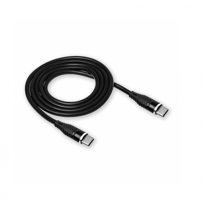 Кабель USB WALKER C735 Type-C to Type-C Black 2m