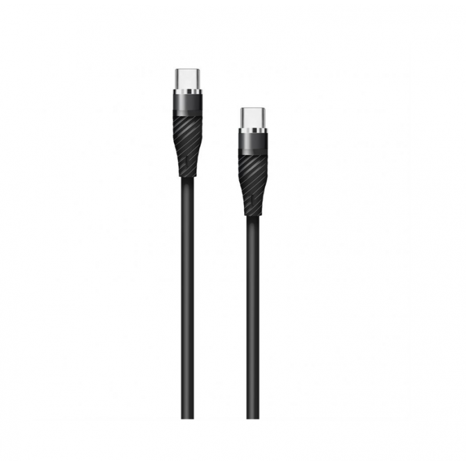 Кабель USB WALKER C735 Type-C to Type-C Black 2m-1