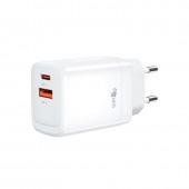 Сетевое зарядное устройство XO CE16 GaN Tech 1C 45W+1USB 22.5W White