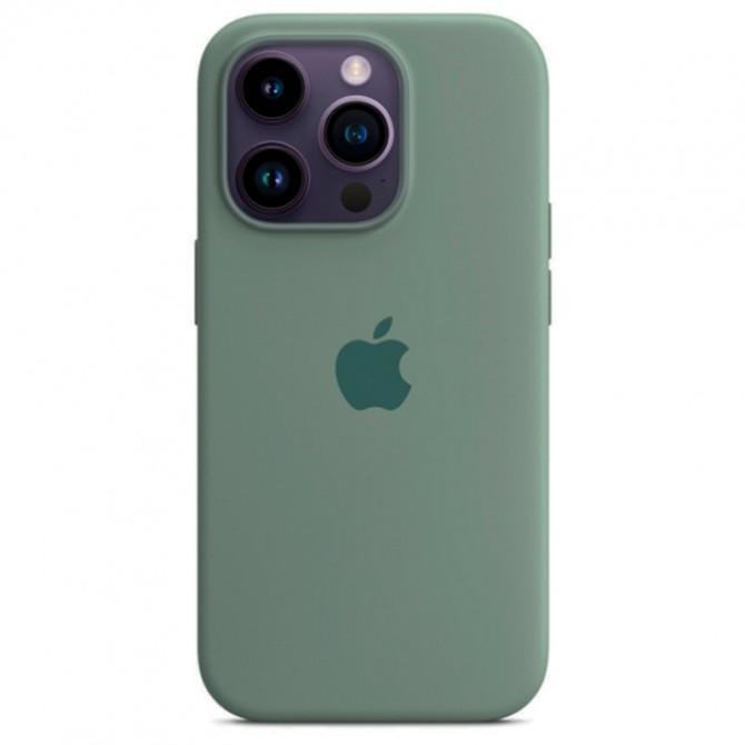 Оригинальный силиконовый чехол для iPhone 14 Pro Max Pine Green FULL